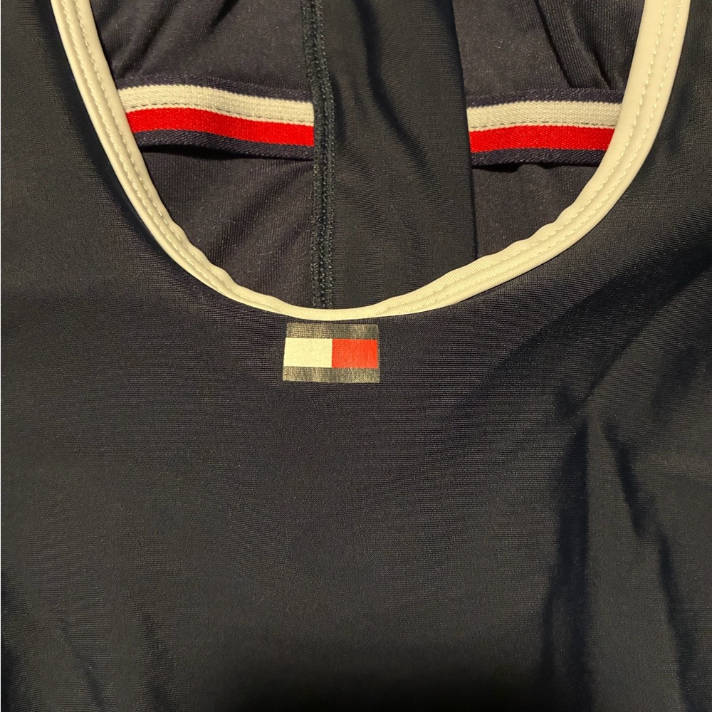 Tommy Hilfiger, Red ,Dark Navy & White One-Piece swimsuit, new with tags, medium - Picture 5 of 9